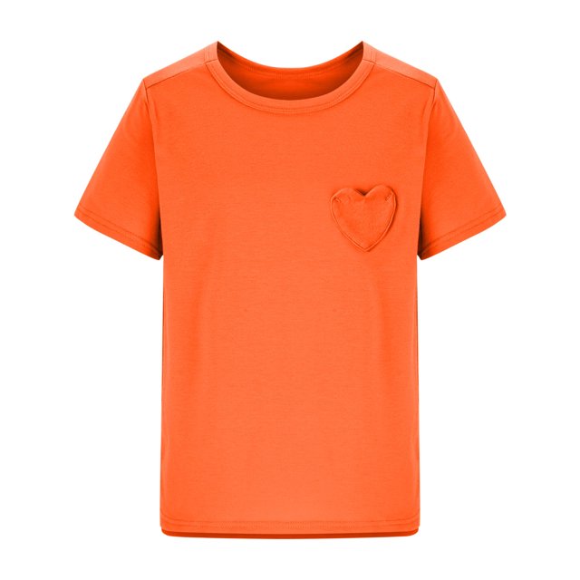 RXIRUCGD 2025 Vêtements d'Été pour Enfants Nouveaux T-Shirts d'Été pour Enfants Manches Raglan Manches Courtes T-Shirt Graphique Col Rond T-Shirt Filles Haut Décontracté