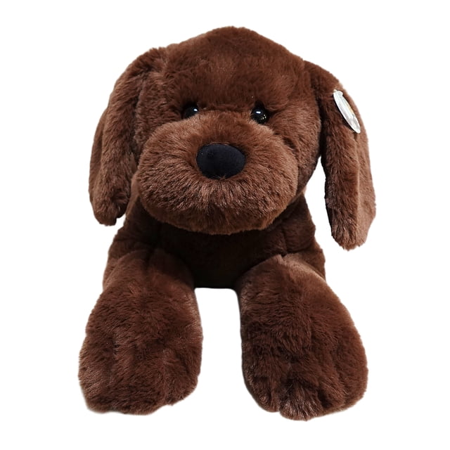 Plush Lying Labrador Chocolate, 26inch for all ages