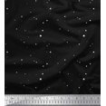thumbnail image 1 of Soimoi Black Rayon Fabric Dots & Star Decor Fabric Printed Yard 42 Inch Wide, 1 of 3