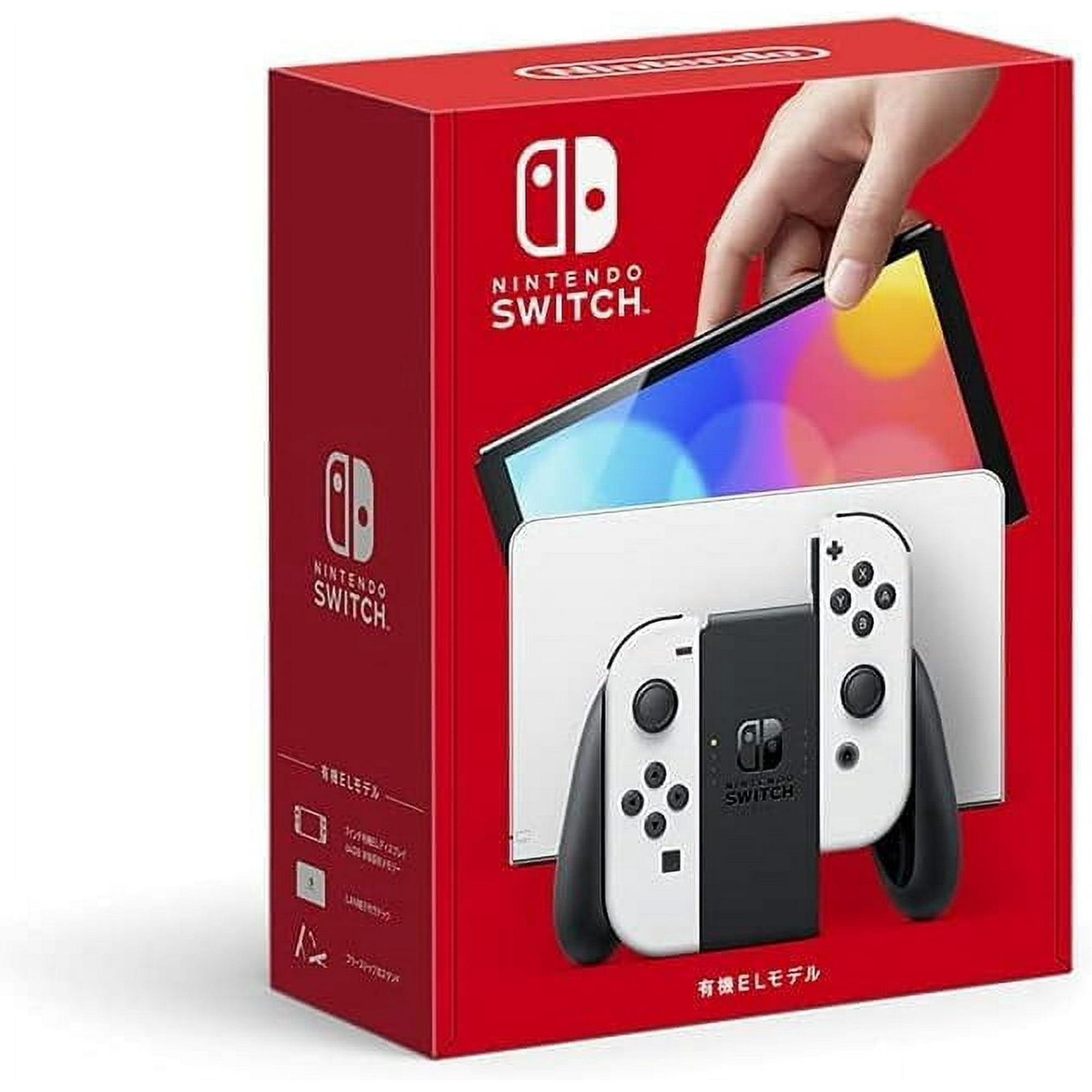 Nintendo Switch Console - OLED Model with Neon Blue and Red Joy