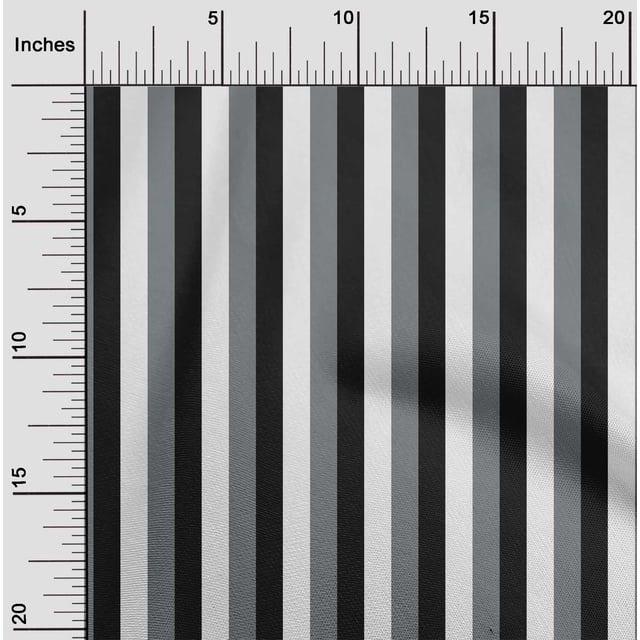 oneOone Polyester Lycra White Fabric Stripes Sewing Craft Projects Fabric Prints By Yard 56 Inch Wide-TSJ