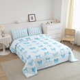 thumbnail image 3 of Erosebridal Dreamy Bowknot Bedding Toddler Comforter Set for Teens, Cartoon Down Comforter, Princess Style Decor, Reversible, 3 of 7