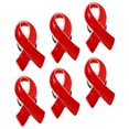 thumbnail image 4 of 6 Pcs Épingles Ruban Rouges Décoration Badge Ruban Rouge Broches pour Prévention du VIH, 4 of 8