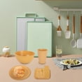 thumbnail image 2 of 8-Piece Wheat Straw Tableware Set - Eco-Friendly Plates, Bowls, Utensils for Outdoor Dining, 2 of 7