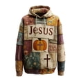 thumbnail image 1 of LUOGENLI Chandails à Capuche pour Hommes Petit Chandail à Capuche à Enfiler à Imprimé d'Halloween pour Veste Douillette avec Design Graphique Chandails à Capuche pour Hommes Graphique Course Taille TG, 1 of 1