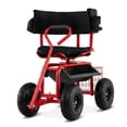 thumbnail image 1 of Costway Rolling Garden Cart Height Adjustable Scooter with Swivel Seat & Tool Storage, 1 of 10