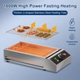 thumbnail image 4 of 1800W Electric Indoor Grill with Removable Griddle, Smokeless Stainless Steel Countertop BBQ Grill with Adjustable Temperature 122-572F, Portable Commercial Cooking for Home Restaurant Camping Party, 4 of 7