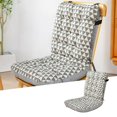 thumbnail image 2 of HLONK Clearance Rocking Chair Cushion  Rocker Chairs Replacement Cushions Set for Indoor  Water Resistant Extra Cozy Tufted Seat Pads and Non Slip High Back Pad with Ties for Outdoor, 2 of 6