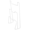 thumbnail image 4 of Demonsen Kitchen Storage Rack,Wrought Iron Cabinet Door Mount Pot Lid Organizer Cutting Board Holder Kitchen Cookware Storage,Cutting Board Holder, 4 of 8