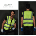 thumbnail image 3 of EIGTHTAIL Gilet de Sécurité Haute Luminosité Réfléchissant Chalecos Reflectantes de Securidad Gilet Réfléchissant Respirant et Résistant à l'Usure Vert, 3 of 11