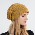thumbnail image 4 of Women Winter Mixed Color Wool Knitting Hat Warm Fashion Pullover Warm Hat, 4 of 4