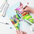 thumbnail image 2 of 48 Colors Dual Tips Permanent Marker Pens Art Markers Set with Storage Box，Perfect Gift Set, 2 of 8