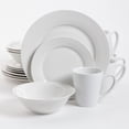 thumbnail image 1 of Gibson Home Noble Court 16 Piece Dinnerware Set, White, Rim Shape, 1 of 8