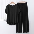 thumbnail image 1 of Weiqiqre Ensembles de Pyjama pour Femmes Pyjamas Rafraîchissants Ensembles Assortis d'Été Manches Courtes Ensemble de Détente Femmes, 1 of 3