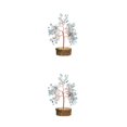 thumbnail image 4 of Maytalsory 1/2/3/5 Bonsai Crystal Tree - Exquisite Home Decoration With Natural Charm Wonderful Decoration Handmade light blue 2PCS, 4 of 6
