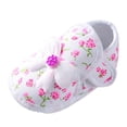 thumbnail image 1 of NOKIO Baby Girls Soft Sole Shoes Baby Toddler Walkings Bow Sandals First Walkings Crib Shoes with Memory Foam Insole and Non-Slip Flex Sole for Early Steps, 1 of 7