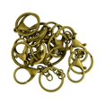 thumbnail image 2 of Abbracc 10 Pcs Porte-Clés Fendu 30mm avec Fermoirs Mousqueton, 2 of 5