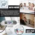 thumbnail image 4 of pitrice Caméra Web pour Ordinateur à Mise au Point Automatique HD USB en Ligne Caméra PC Réglable avec Microphone Filaire de Remplacement Caméra Web Externe Caméscope Blanc 4K, 4 of 7