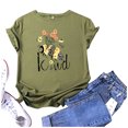 thumbnail image 3 of T-Shirts à Manches Courtes pour Femmes T-Shirts Décontractés pour Femmes à Imprimé Graphique Floral T-Shirt à Manches Courtes pour Enseignante Hauts T-Shirts pour Femmes Décontractés, 3 of 7