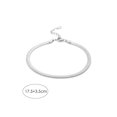 thumbnail image 4 of 1pc Simple And Minimalist Double-layered Snake Bone Chain Bracelet In Gold Color 925 Silver For Women's Daily Wear, 4 of 4