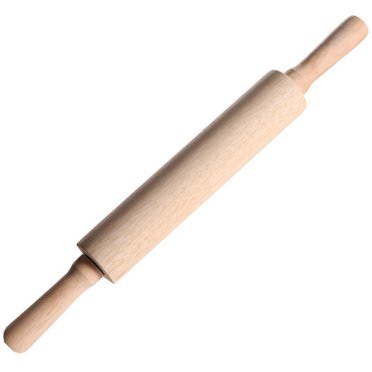 Rolling Pin for Baking Wood Pizza Dough Roller with Handle Wooden Rolling Pin Baking Utensil
