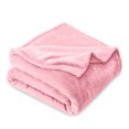 thumbnail image 1 of Bare Home Microplush Fleece Blanket - 300 GSM - Fuzzy Microfleece - Soft & Plush - Throw/Travel, Light Pink, 1 of 7