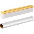 thumbnail image 1 of Distributeur de Pellicule Magnétique avec Coupeur, Distributeur de Papier d'Aluminium avec Coupeur, Utilisation à une Main Convient aux Rouleaux de 30 cm, Montage Mural Sans Perçage Rechargeable pour Papier d'Aluminium et Film Étirable (#B), 1 of 7