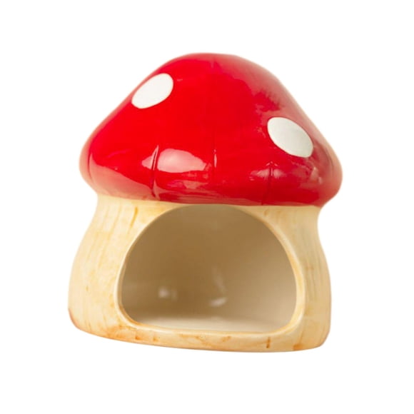 kurtrusly Ceramic Hamster House Small Animal Hideout Cave for Mouse Squirrels Hedgehog Hamster House L Hamster House S 12.8x12.5x13.5cm