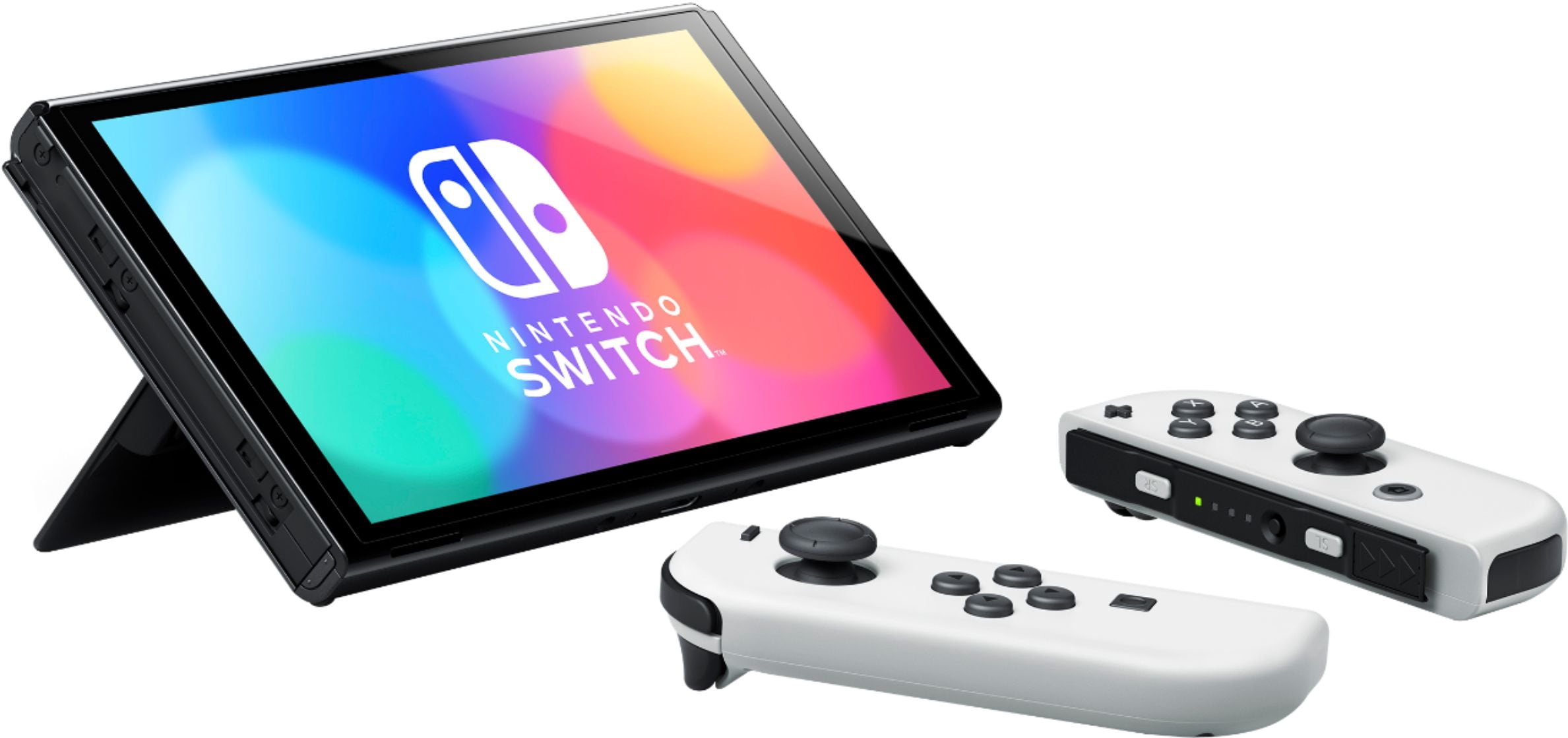 2021 New Nintendo Switch OLED Model White Joy Con 64GB Console