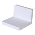 thumbnail image 4 of Floating Shelf Wall Mount Rack - White Ledges with Self Hanging Design for Living Room Kitchen Bathroom No Punching Required Slim Floating Organizer, 4 of 5