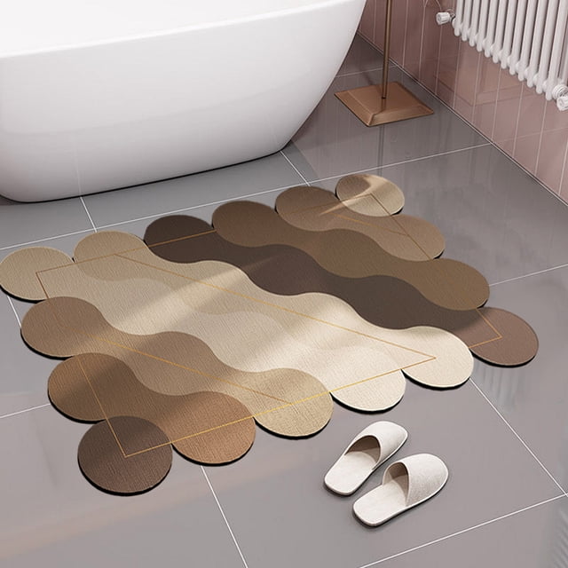 Bath Rug Super Absorbent Dry Rubber Backing Non Slip Washable Bathroom Floor Mats Shower Rug For In Front Of Bathtub Shower Room