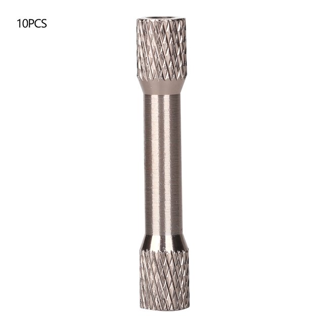 10 Pcs Standoff M3x35mm Anodized Aluminum Alloy Internal Thread Column Spacer For DroneTitanium Gray