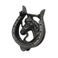 thumbnail image 4 of MERIGLARE Horse Head Door Knocker Accessory Easy to Install Premium Front Door Knocker, 4 of 9