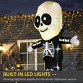 thumbnail image 4 of HOMCOM 9.8ft Halloween Inflatable Skeleton Ghost Decor Light Indoor Outdoor, 4 of 10