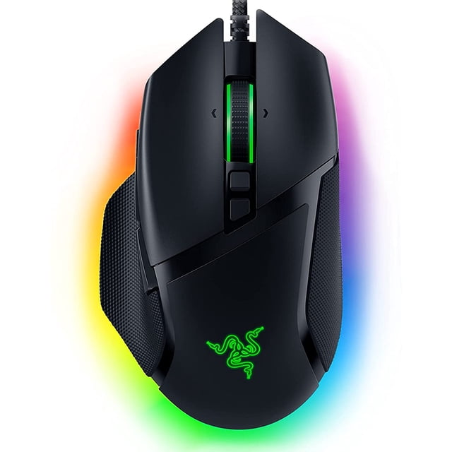 Razer Basilisk V3 Customizable Ergonomic Gaming Mouse: Fastest Gaming Mouse Switch - Chroma RGB Lighting - 26K DPI Optical Sensor - 11 Programmable Buttons - HyperScroll Tilt Wheel - Classic Black