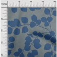thumbnail image 2 of oneOone Polyester Spandex Dusty Blue Fabric Asian Craft Projects Decor Fabric Printed By The Yard 56 Inch Wide, 2 of 4