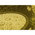 thumbnail image 1 of Ahgly Company Machine Washable Indoor Rectangle Transitional Golden Brown Yellow Area Rugs, 2' x 5', 1 of 7