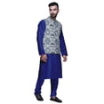 thumbnail image 2 of Atasi Traditional Mens Dupion Silk Kurta Pajama Set With Nehru Jacket Men Wear, 2 of 3