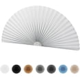 thumbnail image 1 of Arch Window Shade Light Filtering Pleated Shade Half Circle Self Adhesive Fabric Blinds Room Darkening Shades Stick on Easy Install Blinds Semi Circle Window Cover, 1 of 9