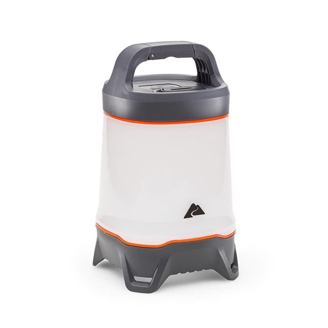 Ozark Trail 500 Lumen Lantern - Versatile LED Camping Light, Durable, 66-Hour Runtime, Gray & Orange