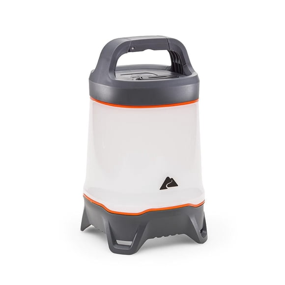 Lanterne Ozark Trail 500 lumens - Lampe de camping LED polyvalente, durable, autonomie de 66 heures, gris et orange