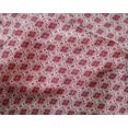 thumbnail image 4 of oneOone Silk Tabby Bright Crimson Red Fabric Geometric Check Craft Projects Decor Fabric Printed By The Yard 42 Inch Wide, 4 of 4