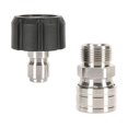 thumbnail image 3 of 2 Pieces Pressure Washer Adapter M22 to 3/8'' Quick Connect Car Wash Accessories Inner Dia 15mm, 3 of 8