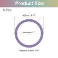 thumbnail image 2 of 5Pcs Magnetic Adapter Ring, Magnetic Wireless Charger Conversion, Light Purple, 2 of 8