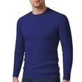 thumbnail image 2 of LIaqionyy Chandail pour Homme à Col Roulé, Chandail à Enfiler, Hauts Tricotés Automne Hiver, Chandail Chaud à Enfiler, Coupe Ajustée, Chandail de Base, M-3TG, 2 of 3