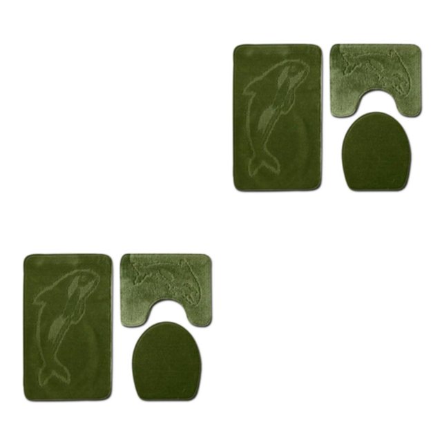 Transemion 3x Durable And Absorbent Bath Mat For Bathtub And Shower Designed To Last PJ210611-B002 2Set