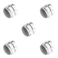 thumbnail image 3 of Baohd Multi-color Double Tour PU Leather Wide Bracelet Cuff Men Accessory White 5Set, 3 of 6