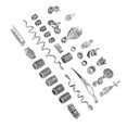 thumbnail image 4 of Perles de Tube de Cheveux, Dreadlocks Portables Uniques Bobine de Cheveux pour Mariage, 4 of 8