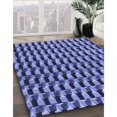 thumbnail image 3 of Ahgly Tapis Rectangulaire Lavable en Machine Intérieur Transitionnel Bleu Ciel, 5 Pieds x 8 Pieds, 3 of 7