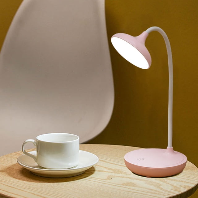LSLJS New LED Desk Lamp Foldable Plug In Reading Lamp 3 Grade Colour Temperature Adjustment Stepless Dimming, Desk Lamp